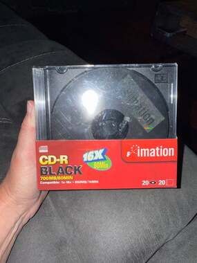 Imation Black CD-R 700MB 80min 16x Recordable Discs 20-Pack